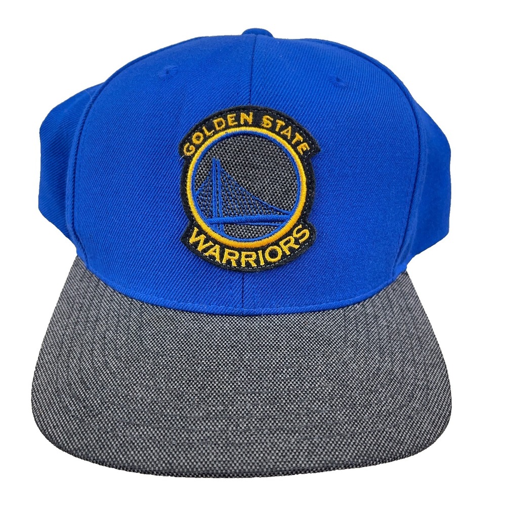 Golden‎ State Warriors Snapback Hat Cap Blue Gray Wool Adjustable NBA Basketball